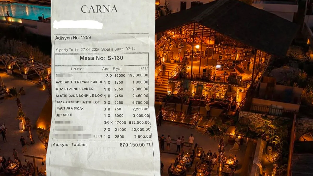 Alaçatı'daki 870 bin TL'lik adisyon sosyal medyada gündem oldu: İşletme sahibi açıklama yaptı