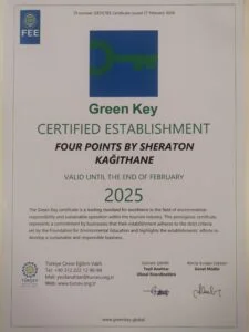 Four Points by Sheraton İstanbul Green Key almaya hak kazandı