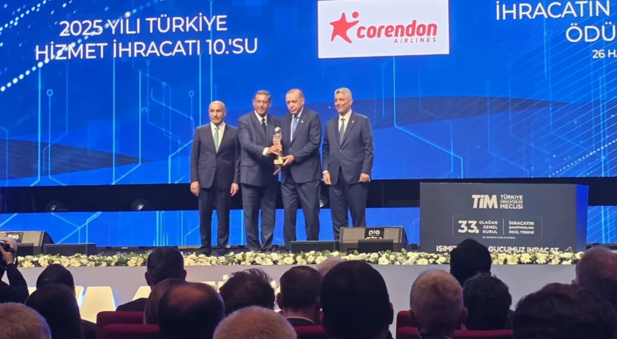 Corendon Airlines, Türkiye'nin  ihracat şampiyonları arasında