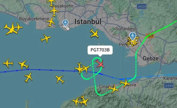 İstanbul’da şiddetli fırtına; uçaklar havada tur atmak zorunda kaldı
