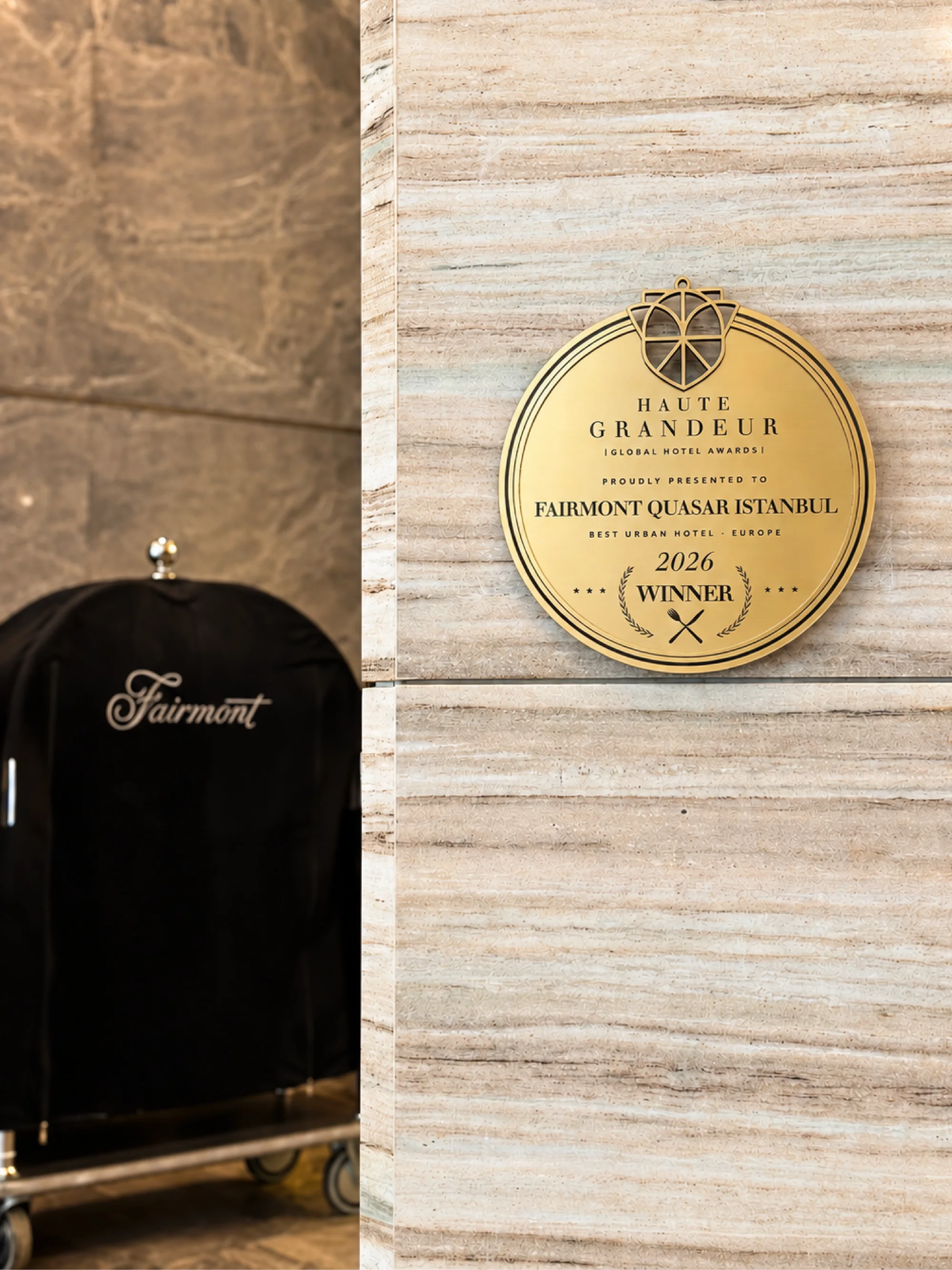 Fairmont Quasar Istanbul, 3 kategoride birden ödüle layık görüldü