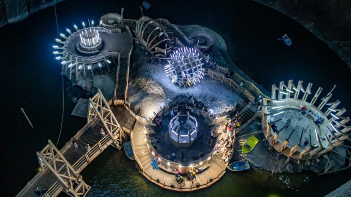 Yerin 120 metre altındaki park, yılda 680 bin misafir ağırlıyor