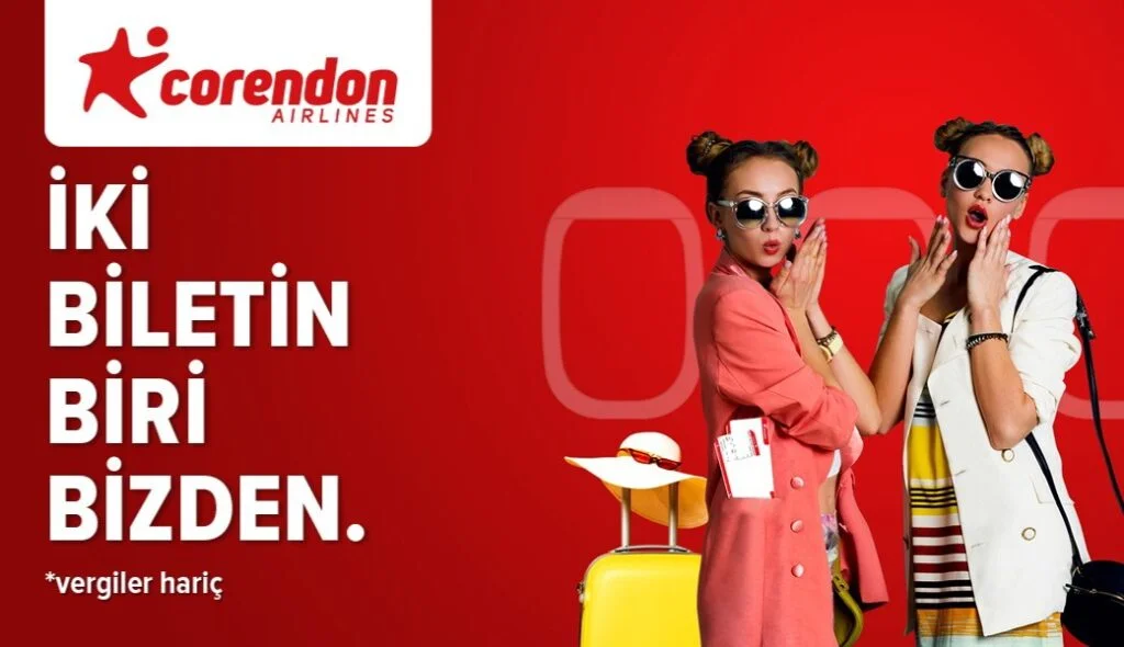 Corendon Airlines'tan “İki Biletin Biri Bizden” kampanyası