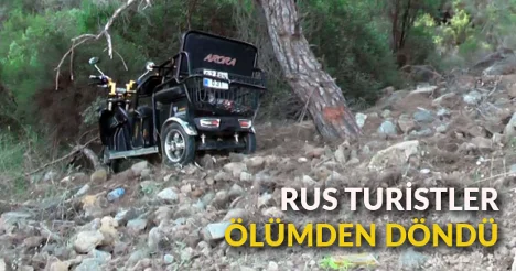 Rus turistler Antalya’da ölümden döndü