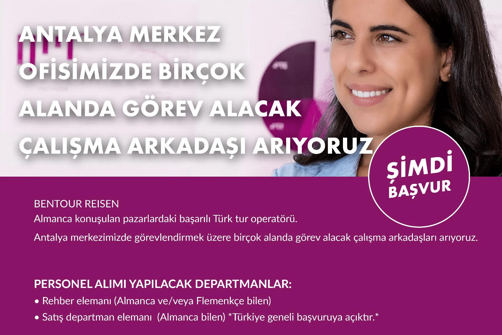 Bentour, Antalya ofisine personel alımı yapacak