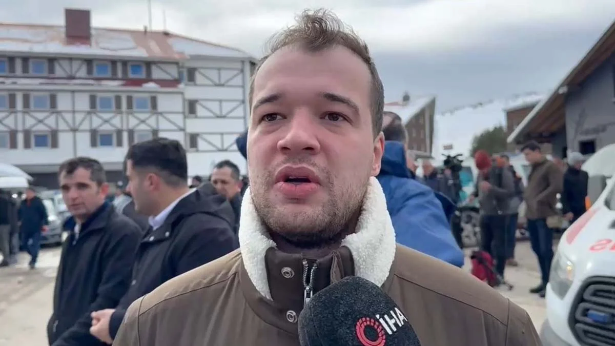 Oteldeki yangından kurtulan misafir dehşet anlarını anlattı