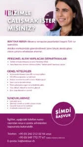 Bentour, Antalya ofisine personel alımı yapacak