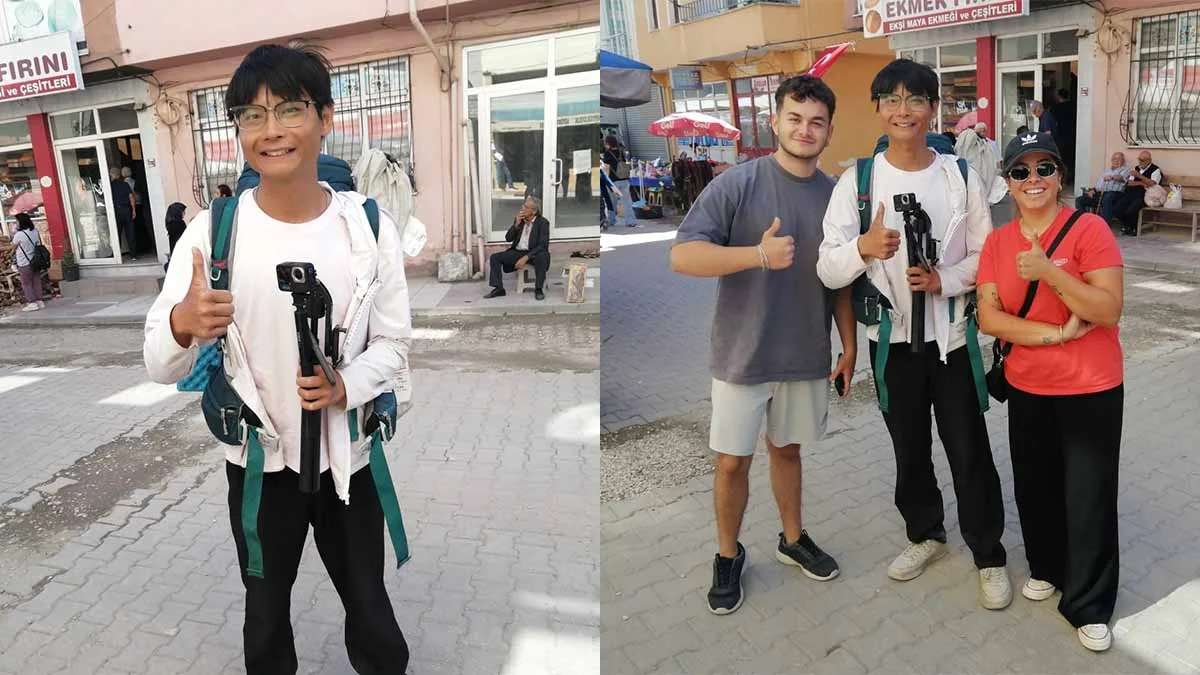 Çinli turist Joe, yürüyerek Türkiye’yi geziyor