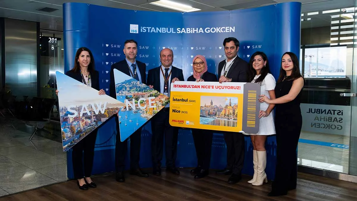 Sabiha Gökçen’den Fransa’nın incisi Nice’e direkt uçuşlar başladı