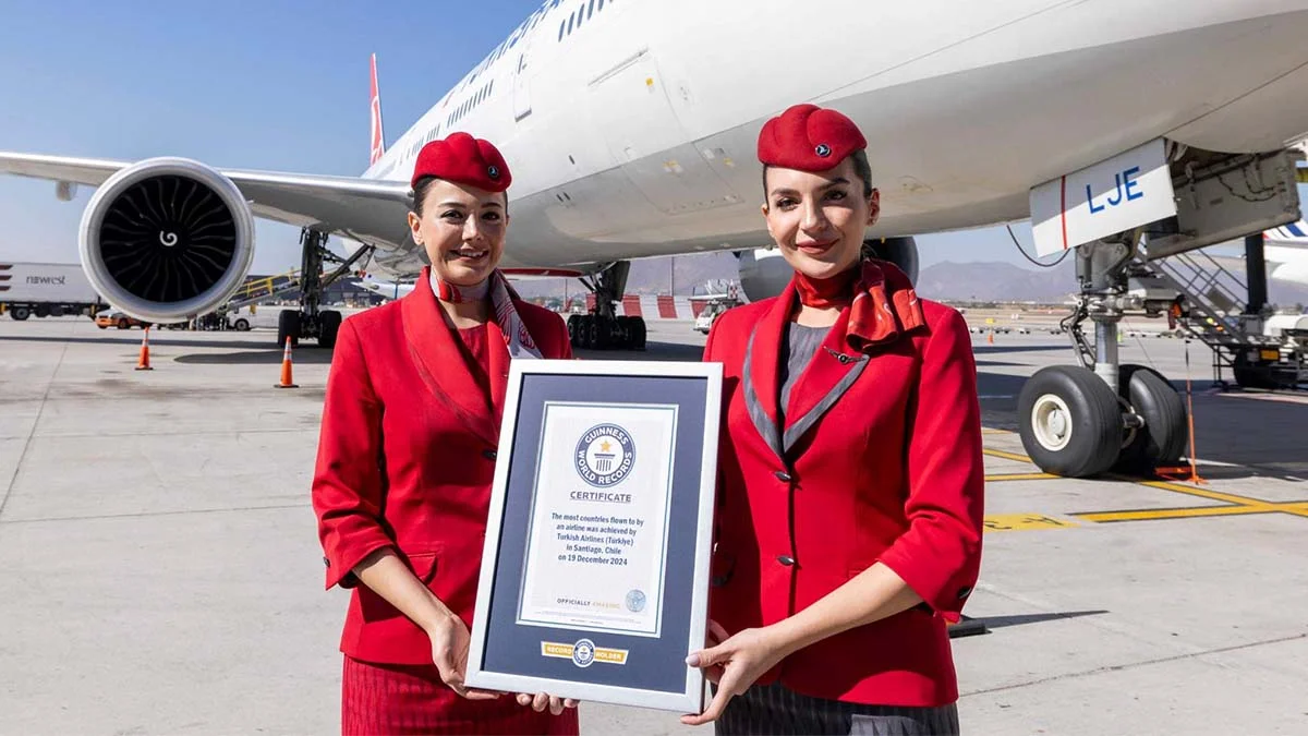 THY, En Çok Ülkeye Uçan Havayolu olarak Guinness Dünya Rekoru kırdı