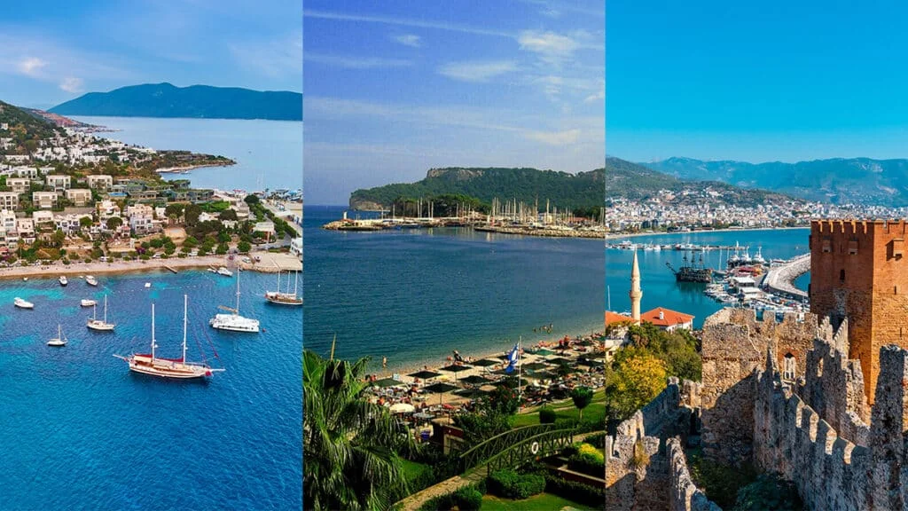 Turistlerin favori destinasyonları: Kemer, Alanya ve Bodrum
