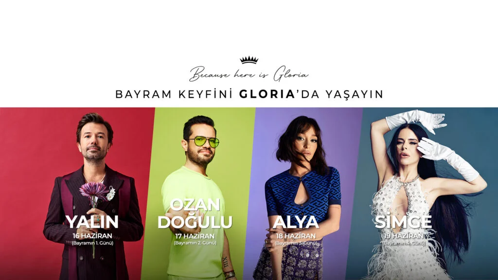 Gloria Hotels & Resorts, bayram boyunca kesintisiz eğlence sunuyor