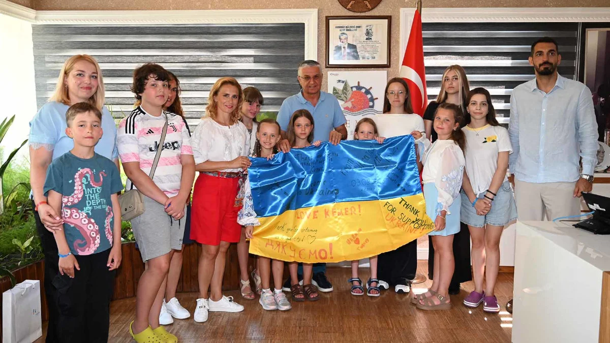 Ukraynalı savaş çocukları Antalya’da