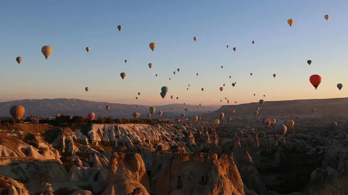 Kapadokya'da bayram tatilinde doluluk oranı %80'e ulaştı