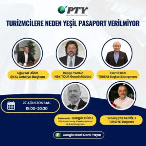 Turizmciler Yeşil Pasaport’u konuşacak