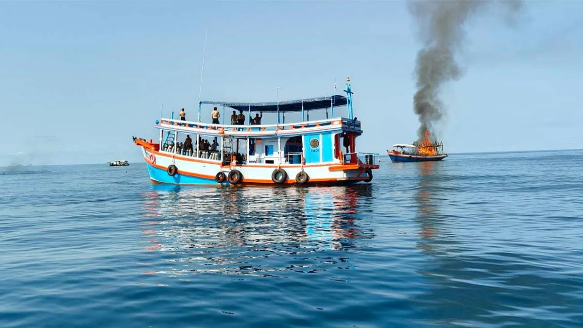 Dalış teknesi yandı: İngiliz turist hayatını kaybetti