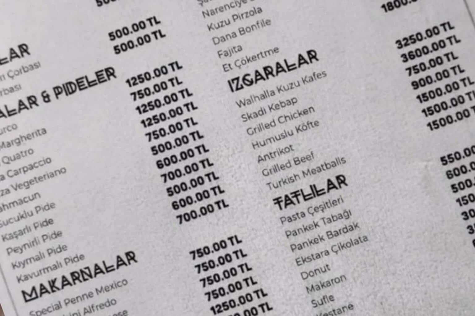 Uludağ’daki yemek fiyatları dudak uçuklattı