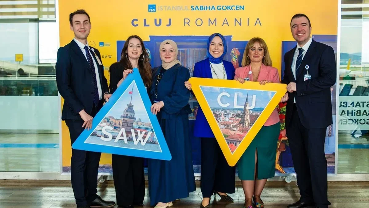Sabiha Gökçen’den Romanya’nın Cluj şehrine direkt uçuşlar başladı