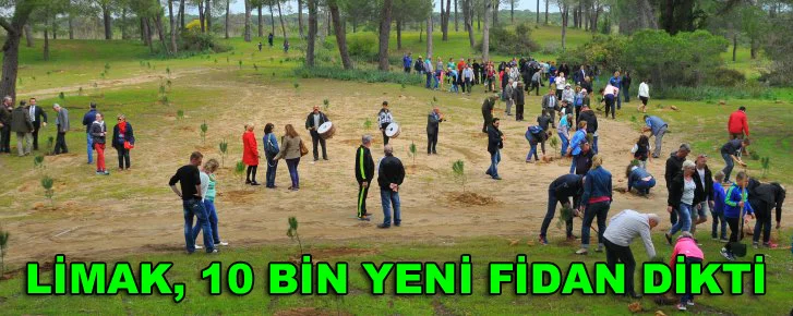 Limak, 10.000 yeni fidan dikti