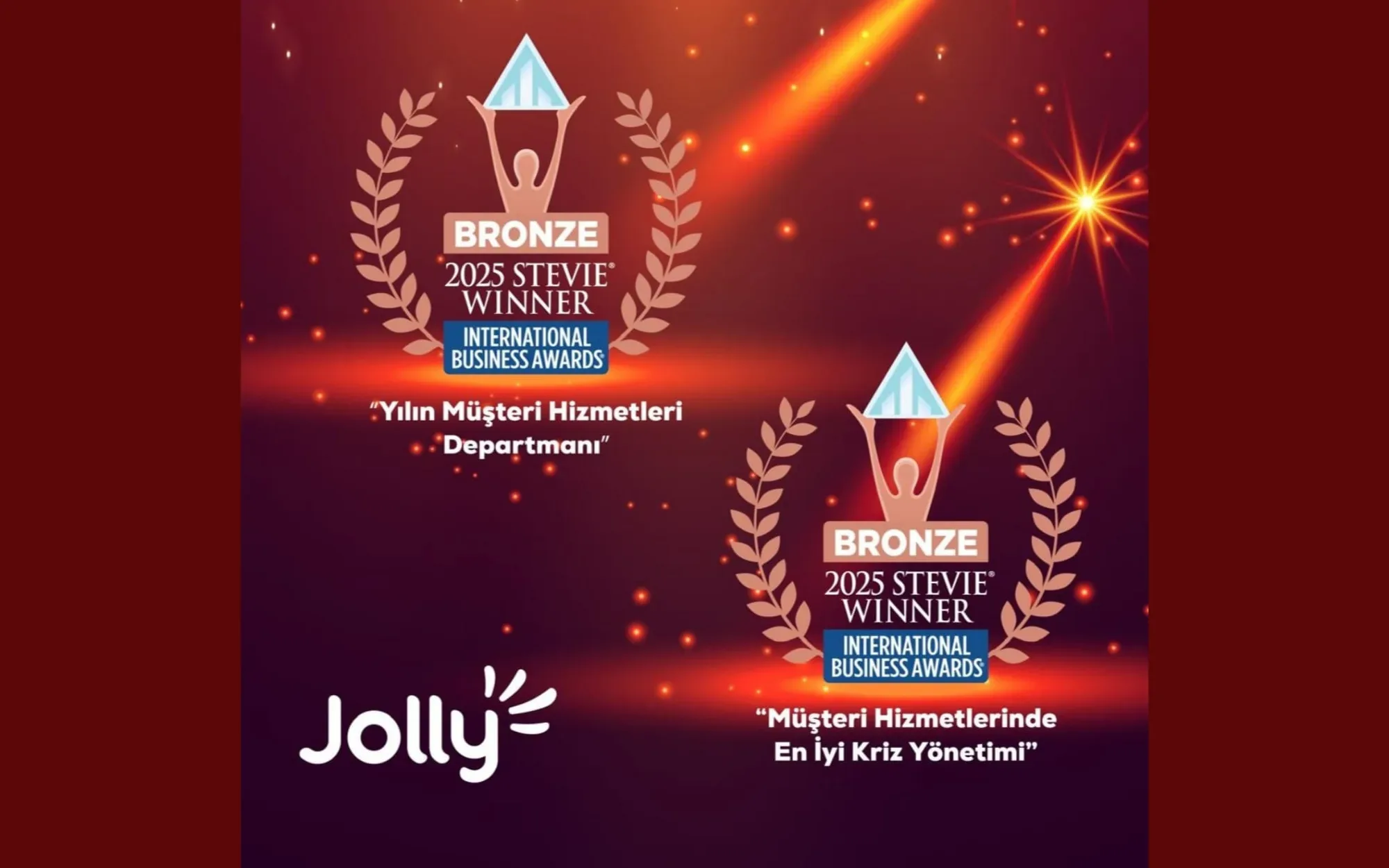 Jolly’ye iki uluslararası ödül