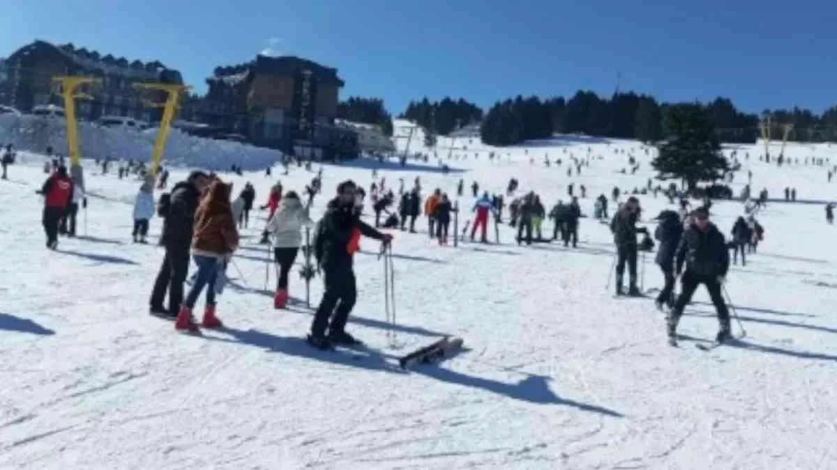 Uludağ’da kayak dersinin saati 4 bin TL
