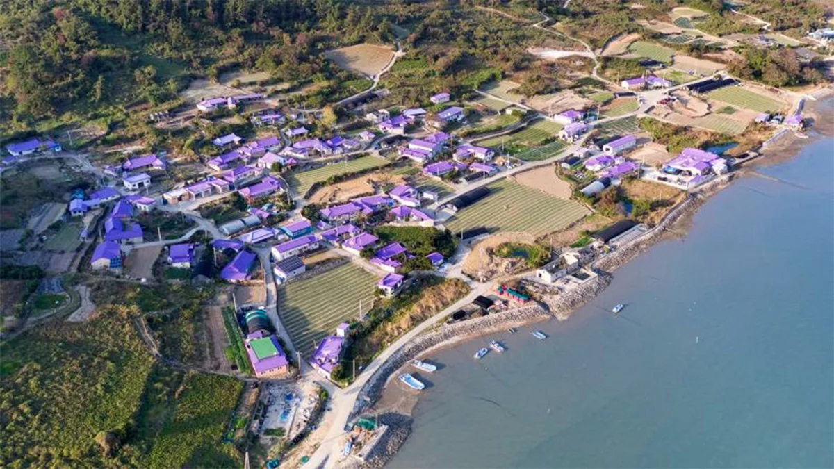 Mor renk, adanın kaderini değiştirdi: Turizm merkezi haline geldi