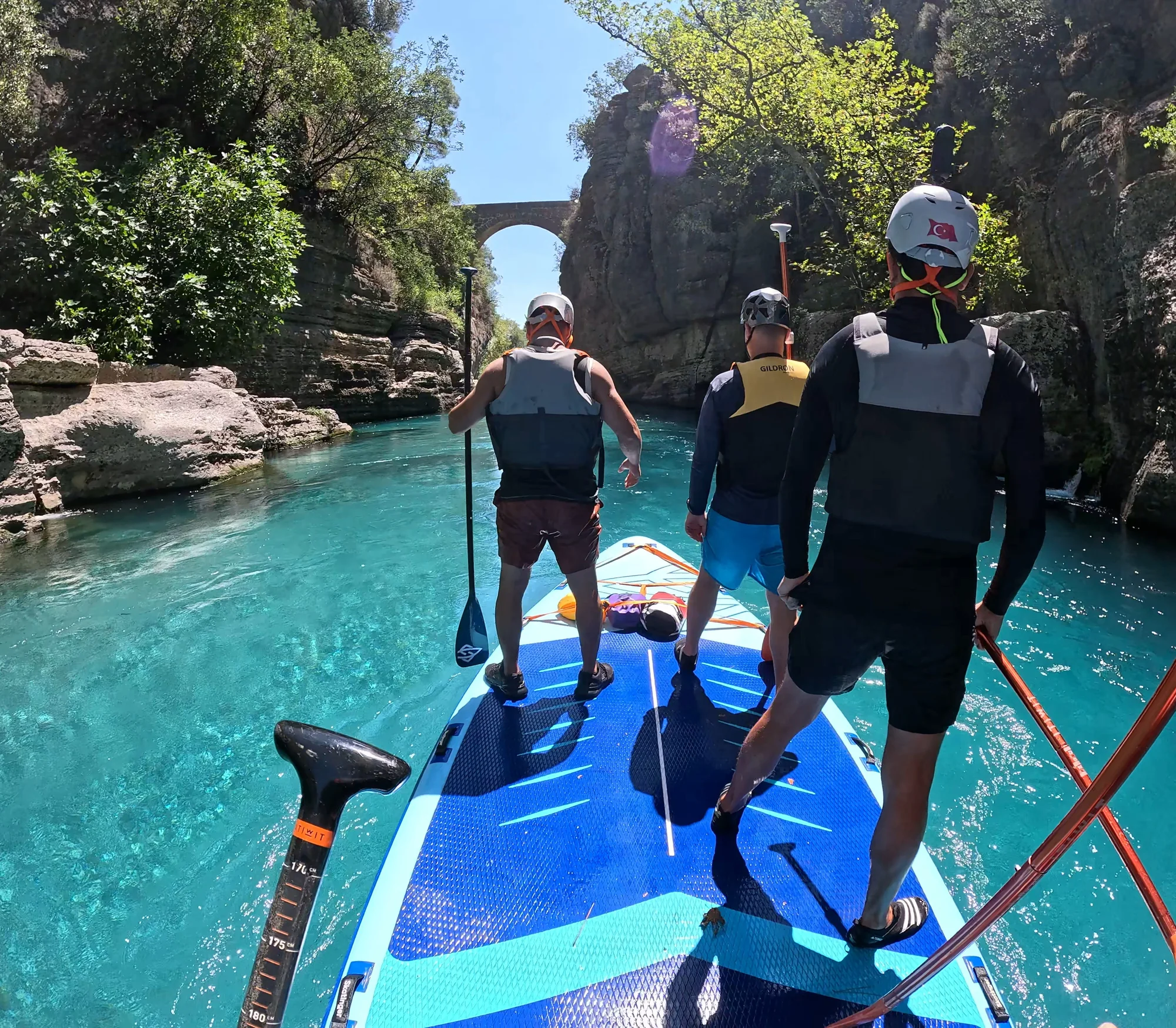 Antalya'da rafting tutkunlarının adresi Köprülü Kanyon'da ilk Big SUP deneyimi
