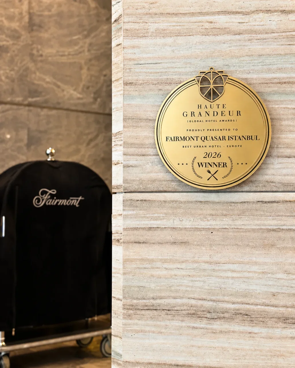 Fairmont Quasar Istanbul, 3 kategoride birden ödüle layık görüldü