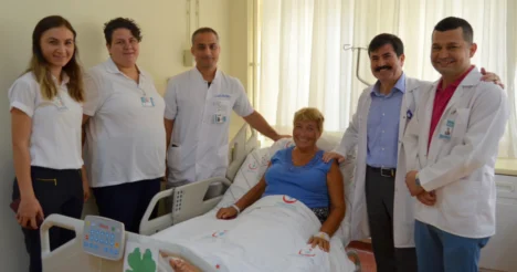 Rus hasta, Antalya’da sağlığına kavuştu