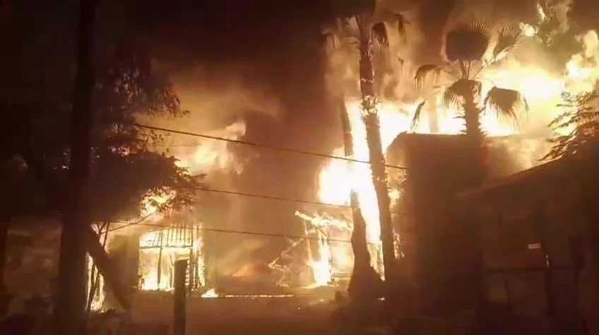 Antalya-Olympos'ta Kadir'in Ağaç Evleri ikinci kez tamamen yandı