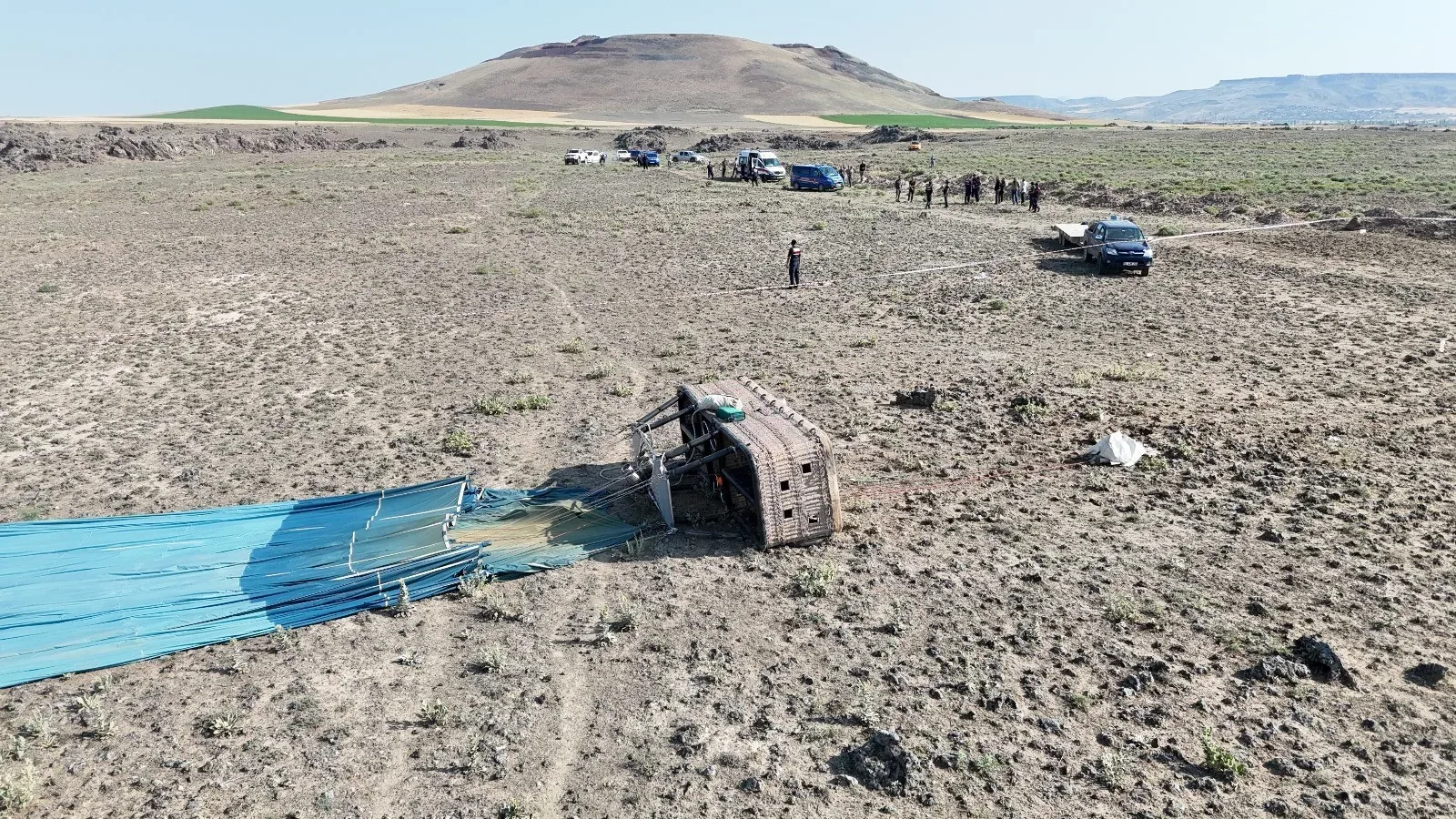 Sıcak hava balonu  kazası: Pilot hayatını kaybetti, 12 turist yaralandı
