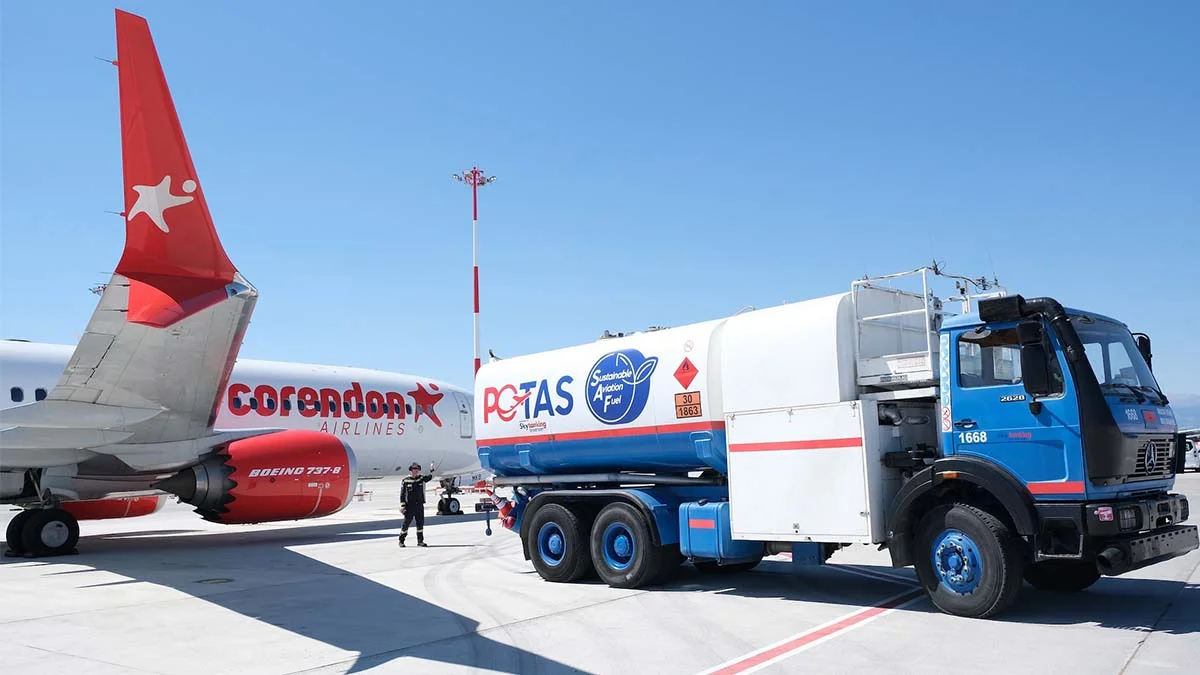 Corendon Airlines, Sürdürebilir Havacılık Yakıtı (SAF) kullanımına başladı