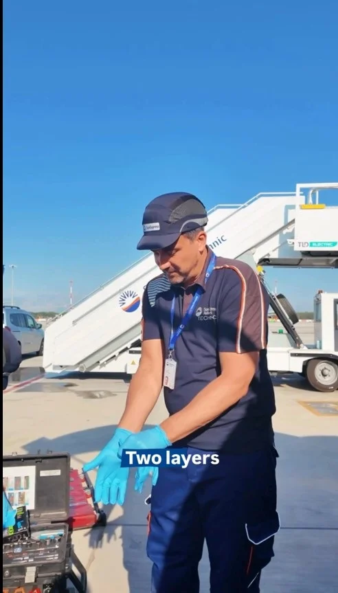 SunExpress CEO’su Marcus Schnabel, teknik personel oldu; uçak bakımı yaptı