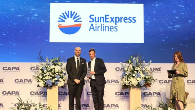 SunExpress’e “Yılın Bölgesel Hava Yolu” ödülü