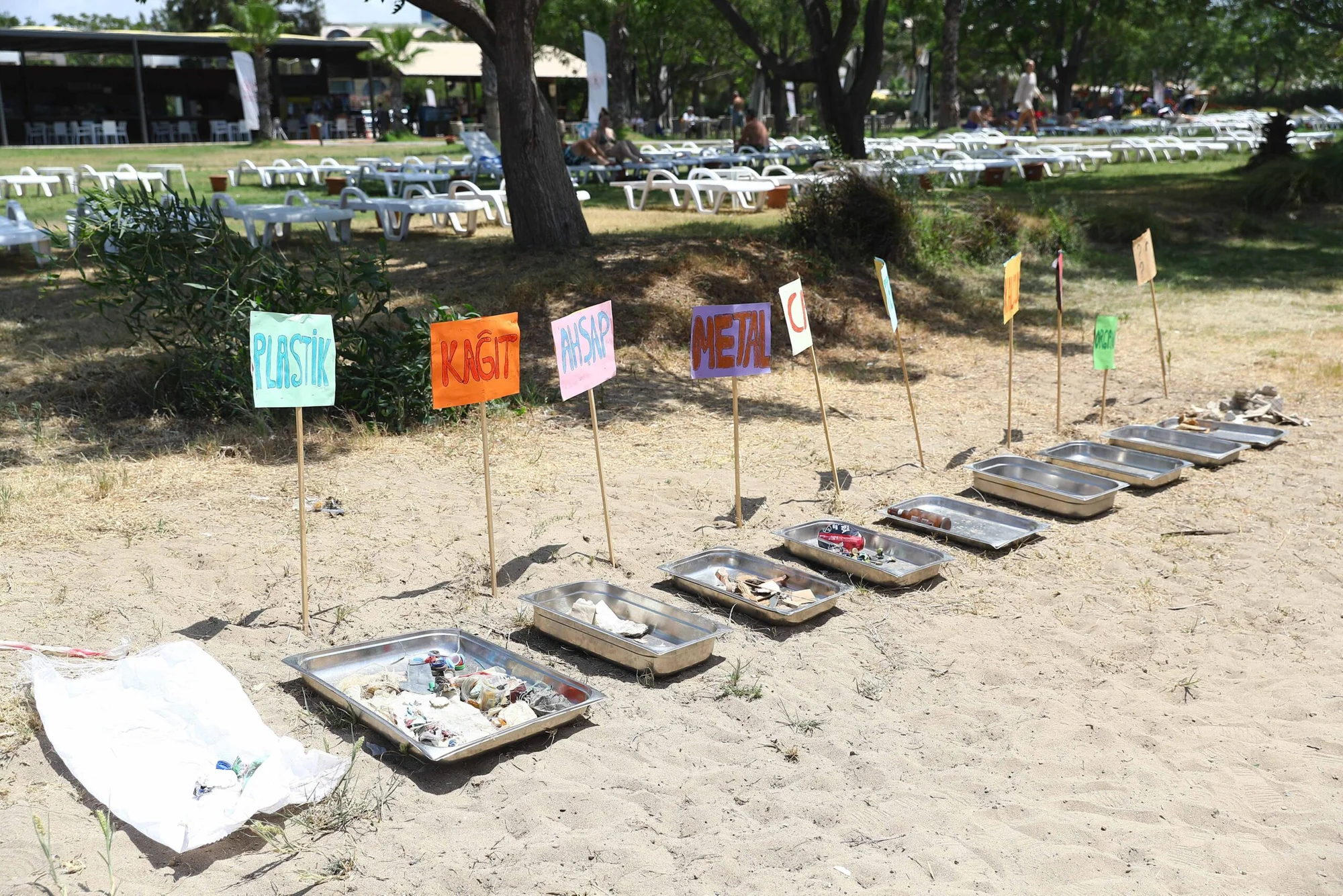 Sahile plastik toplamak için gittiler, binlerce izmarit ayıkladılar