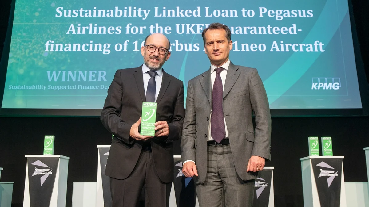 Pegasus’a sürdürülebilirlik finansmanı alanında yurt dışından iki ödül