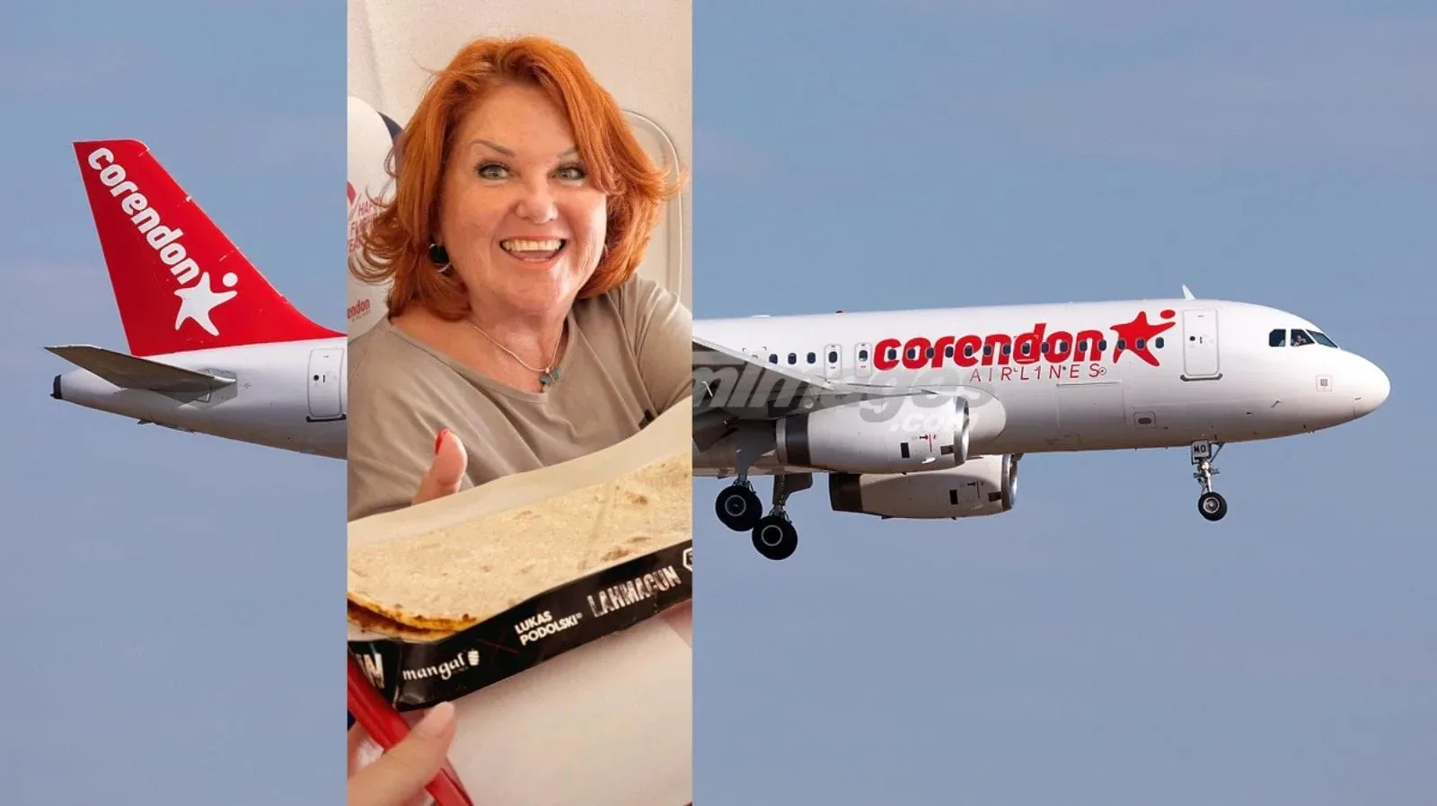 Corendon Airlines'tan yolcularına 30 bin feet yükseklikte Lahmacun keyfi