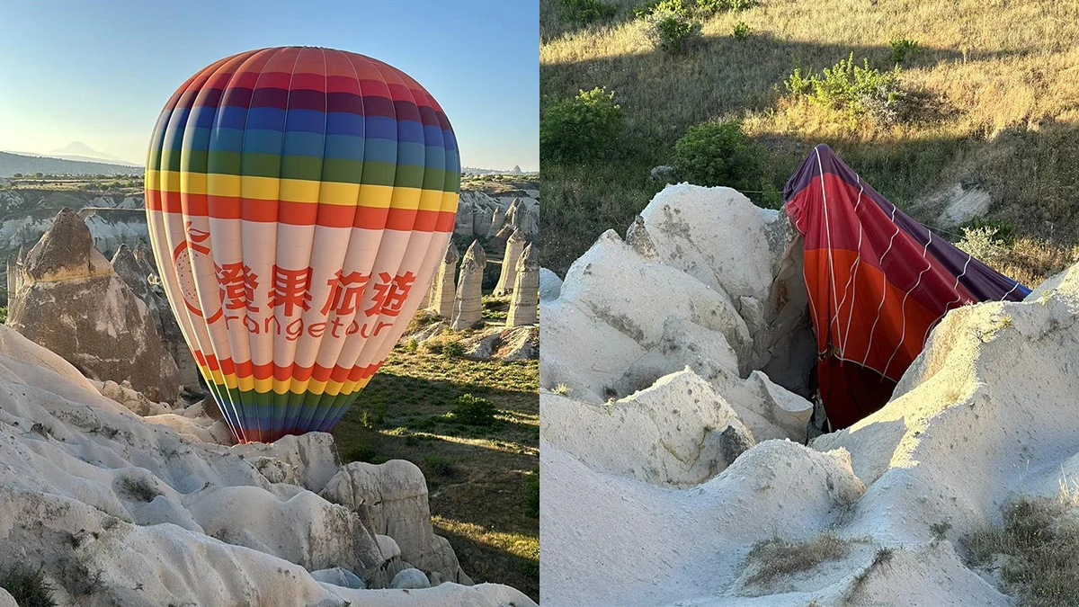 Balon pilotu 20 kişinin hayatını kurtardı