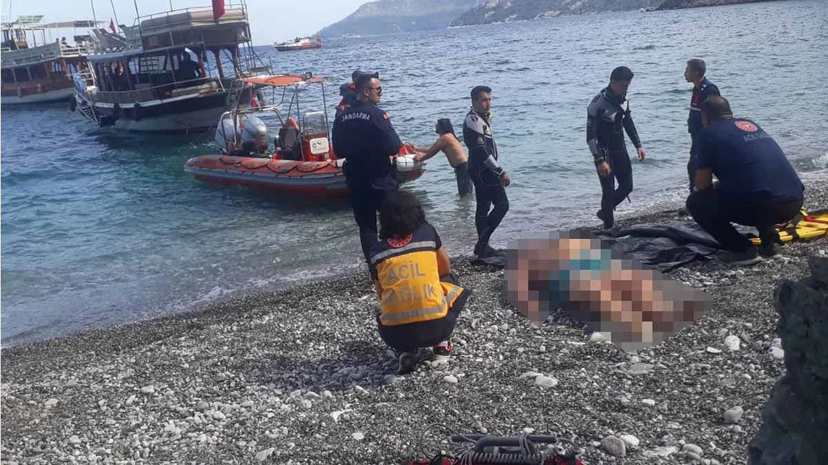Marmaris'e tatile gelen İngiliz turist denizde hayatını kaybetti