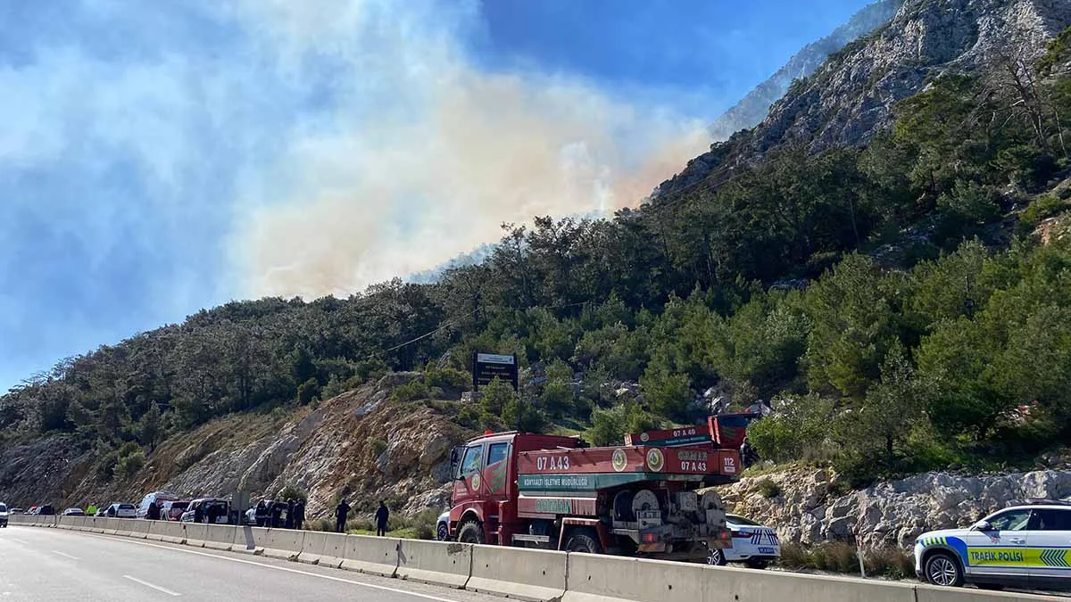 Antalya’da orman yangını: Ekipler müdahale ediyor