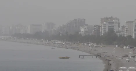 Antalya griye büründü