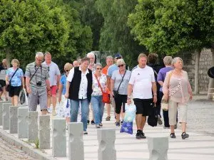 Turizm merkezine turist akını