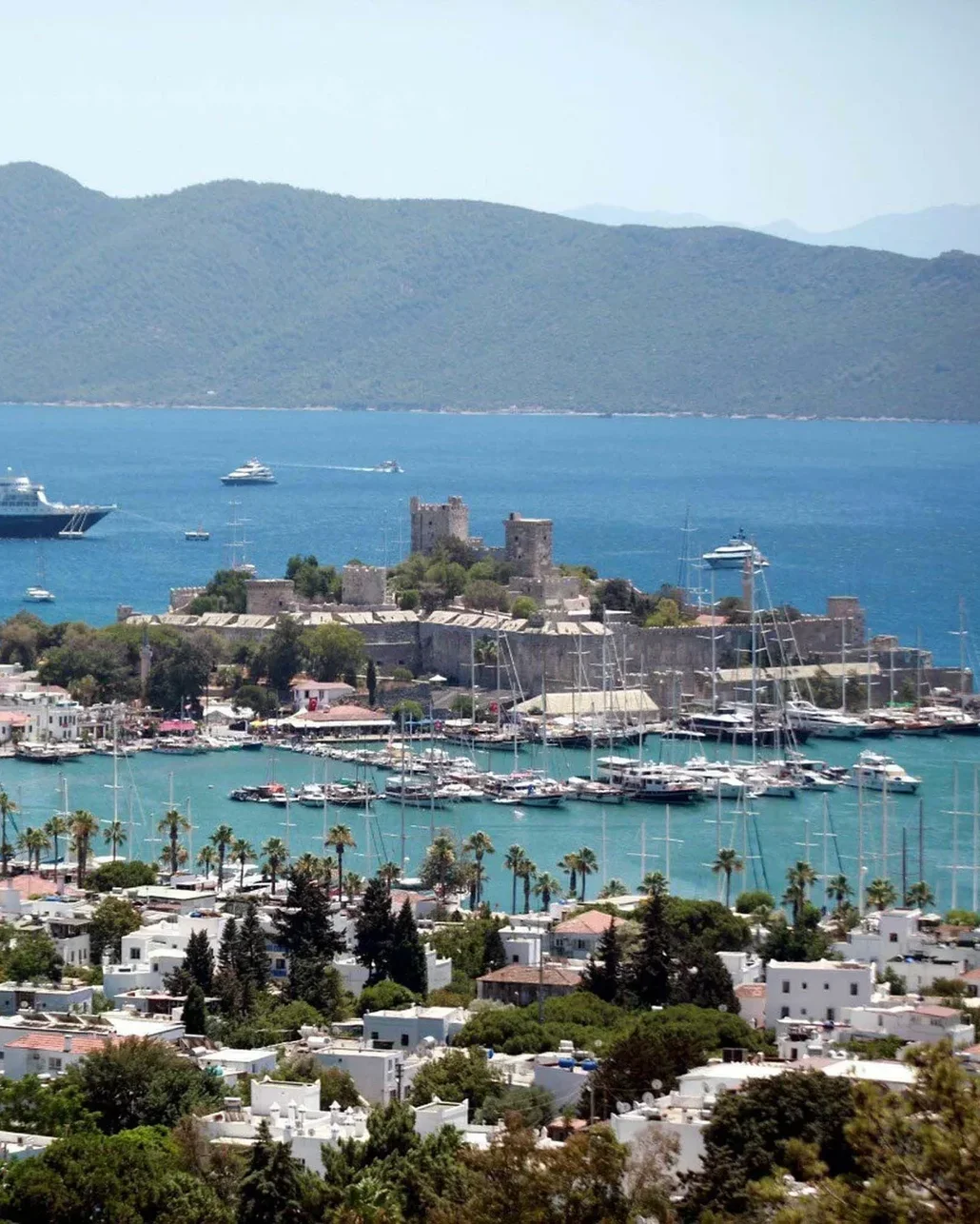 Bodrum’da hissedilen sıcaklık 45 dereceye ulaştı