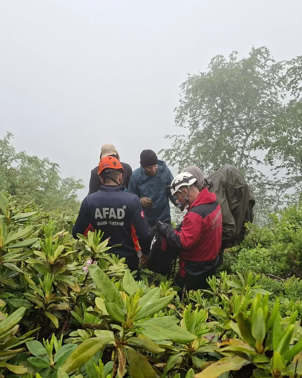 Rize'de doğa yürüyüşünde kaybolan 3 Rus turist kurtarıldı