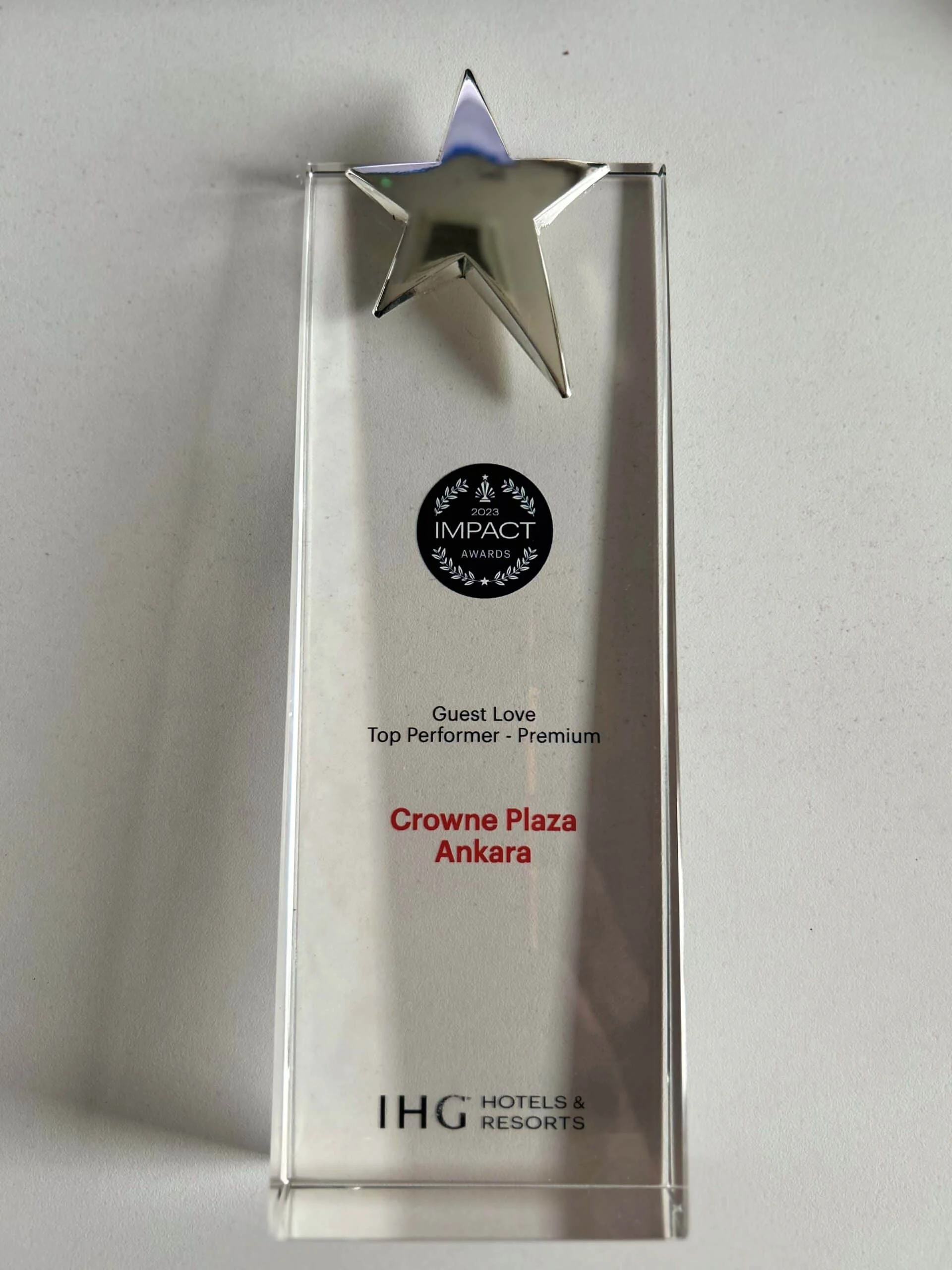 Crowne Plaza Ankara, iki ödülle başarısını taçlandırdı