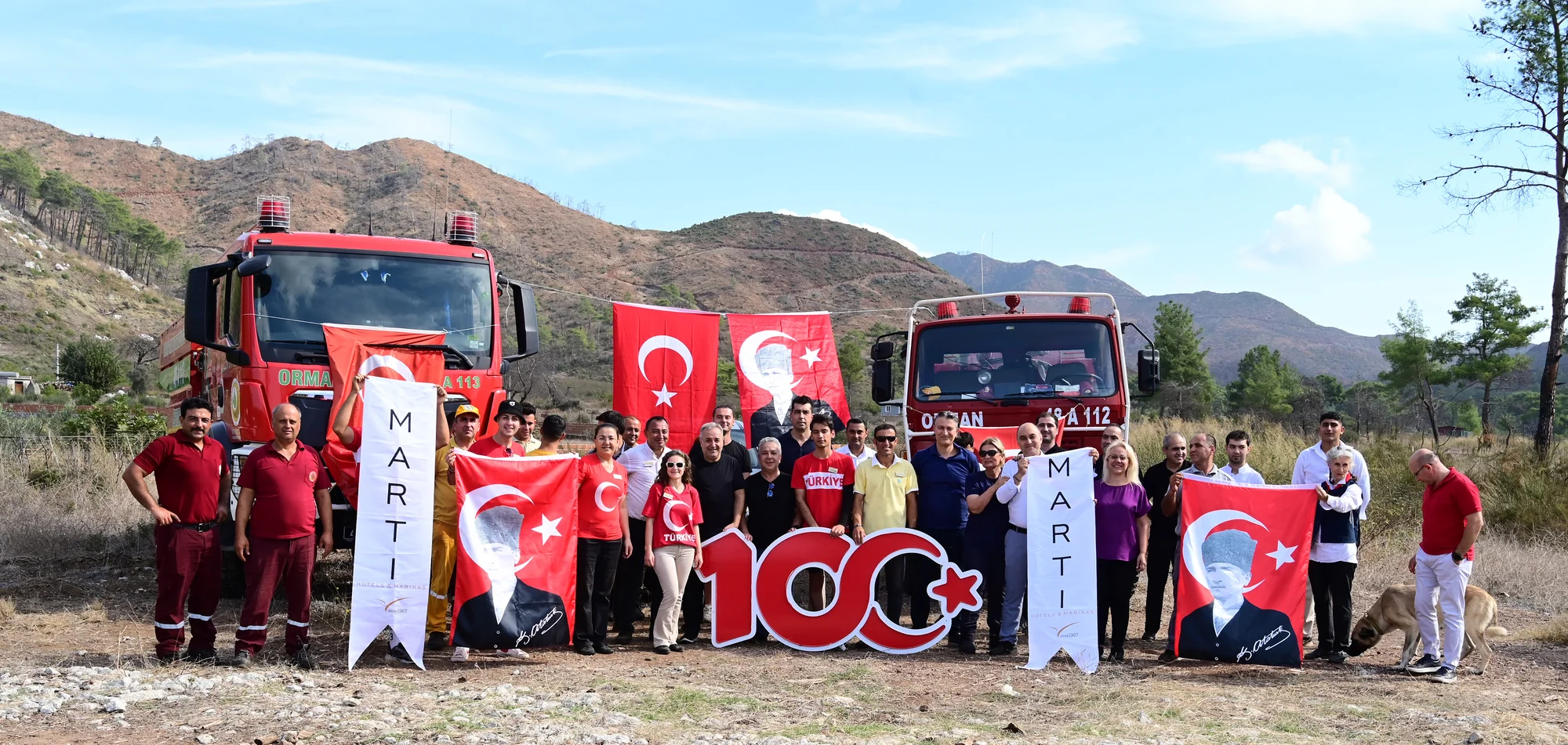 Martı Hotels & Marinas ailesi 100. yılı unutulmaz bir coşku ile kutladı