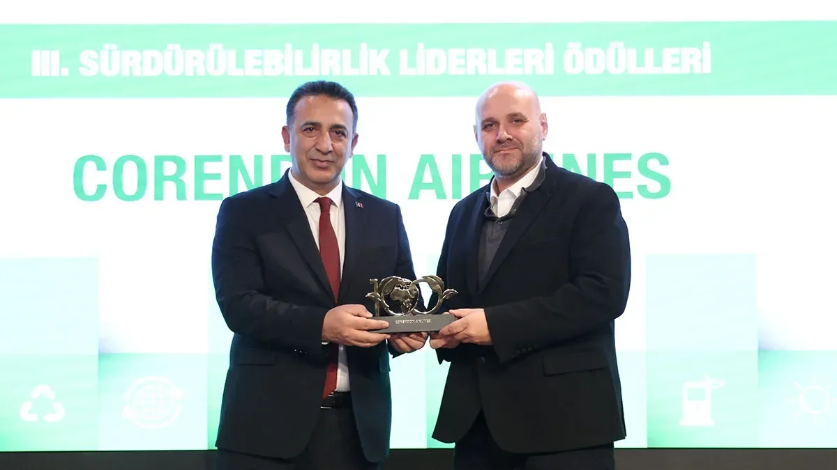 Corendon Airlines’a “Sürdürülebilirlik Liderleri” ödülü