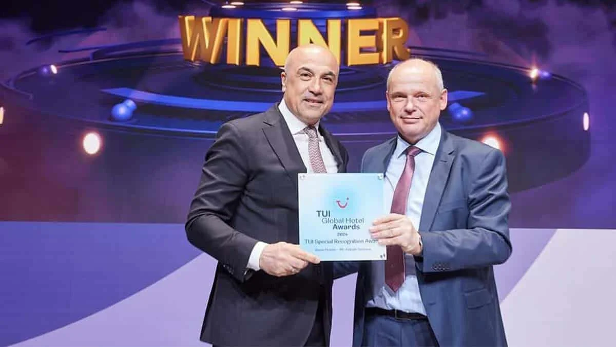 TUI’den Fettah Tamince'ye özel ödül