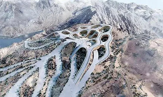 Ülkenin yüzde 95'i çöl ama turizm için kayak merkezi inşa ediyor...