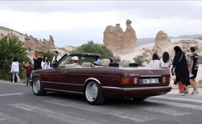 Ürgüp’te klasik Mercedes rüzgarı esti